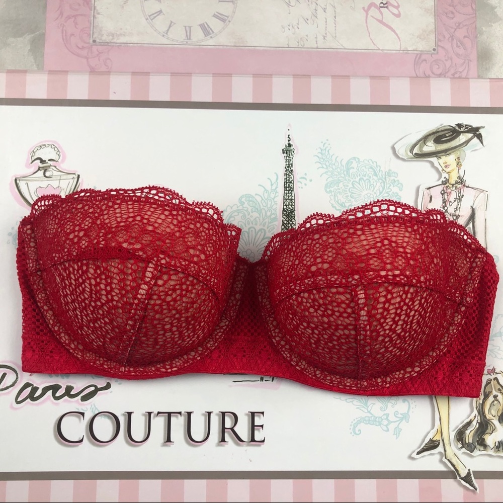 NEW super red Victoria’s Secret strapless Bras